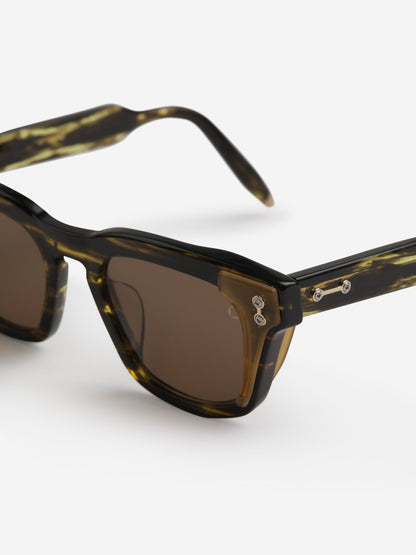 Outlet online Akoni Hombre Gafas De Sol Rectangulares color Marron sku 614-002465 02 - Foto 7