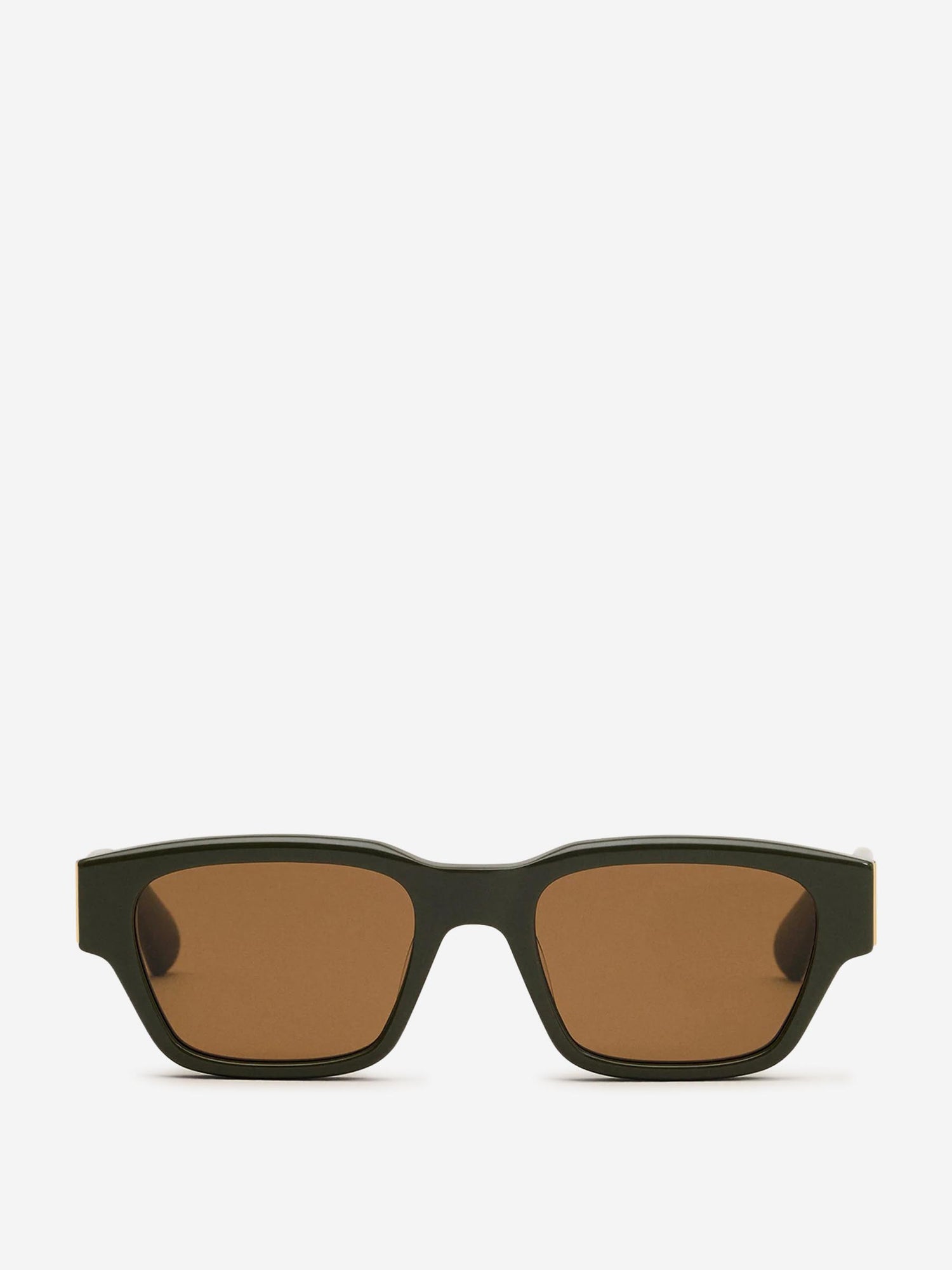 Outlet online Ami Paris Hombre Gafas de Sol Rectangulares color Verde Militar sku 614-003034 03 - Foto 1