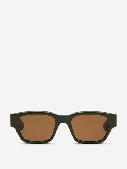 Outlet online Ami Paris Hombre Gafas de Sol Rectangulares color Verde Militar sku 614-003034 03 - Foto 1