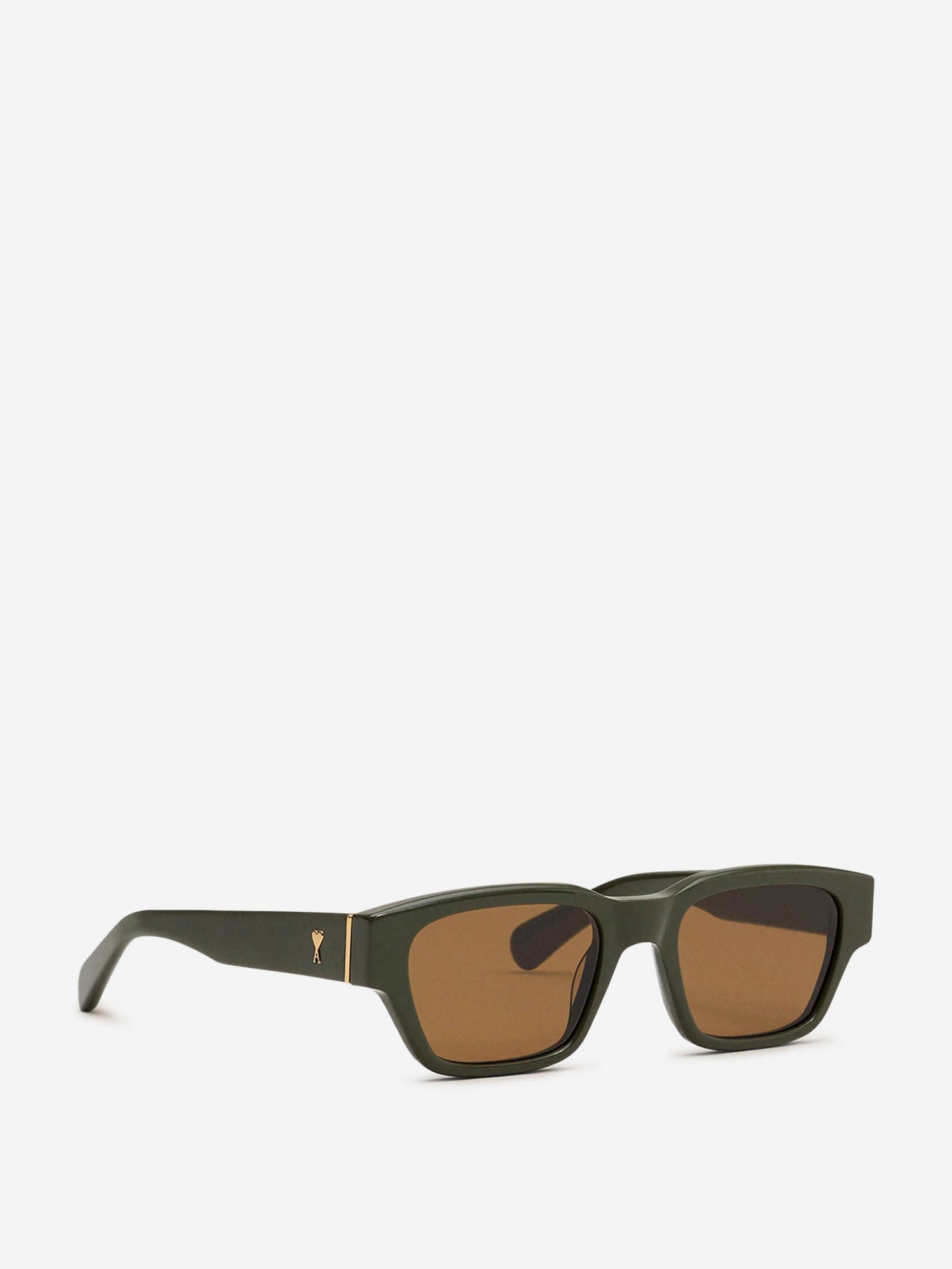 Outlet online Ami Paris Hombre Gafas de Sol Rectangulares color Verde Militar sku 614-003034 03 - Foto 3