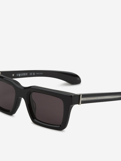 Alexander McQueen Hombre Barcelona Gafas Sol Rectangulares color Negro sku 614-003058 01 - Foto 3