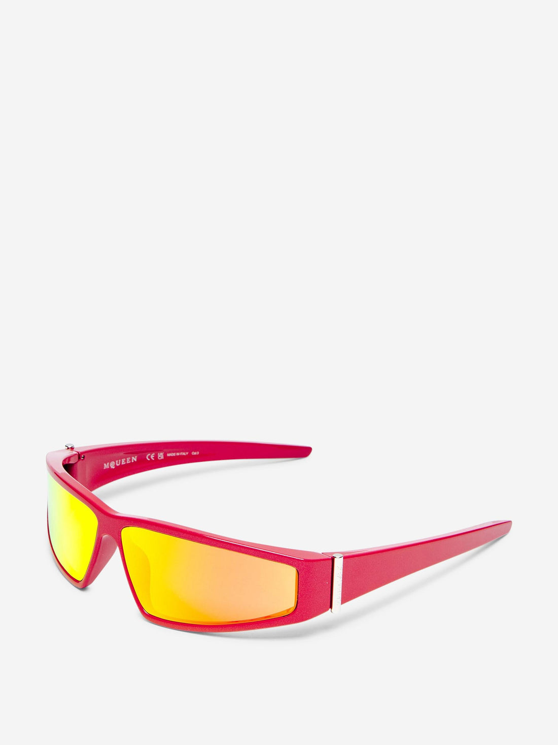 Alexander McQueen Hombre Barcelona Gafas Sol Wraparound color Rojo sku 614-003060 01 - Foto 2