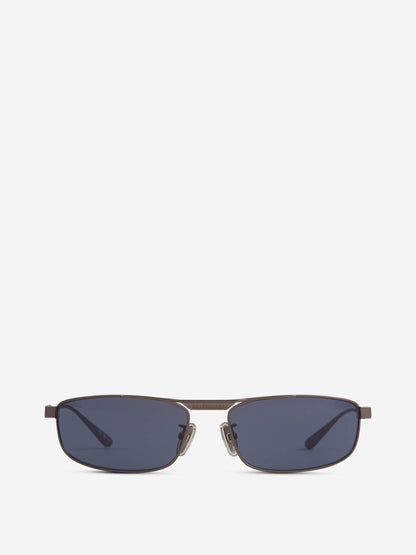 Outlet online Balenciaga Hombre Gafas de Sol Rectangulares color Gris sku 614-003220 01 - Foto 1
