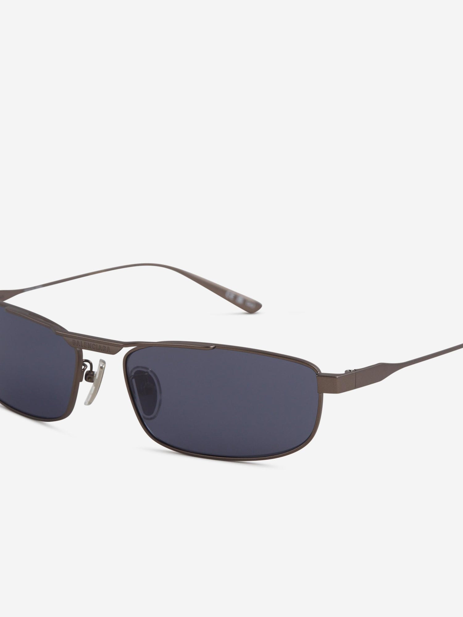 Outlet online Balenciaga Hombre Gafas de Sol Rectangulares color Gris sku 614-003220 01 - Foto 3