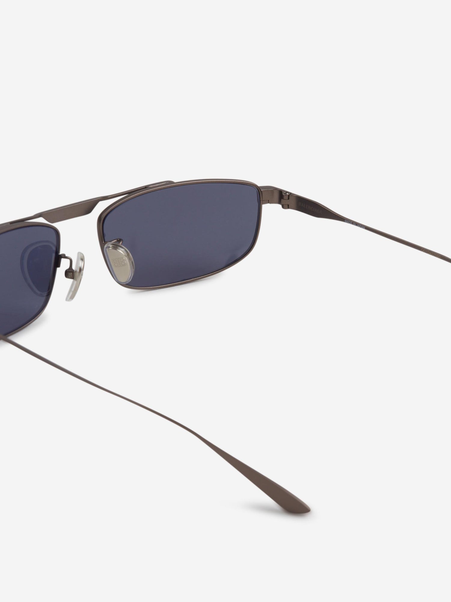 Outlet online Balenciaga Hombre Gafas de Sol Rectangulares color Gris sku 614-003220 01 - Foto 4