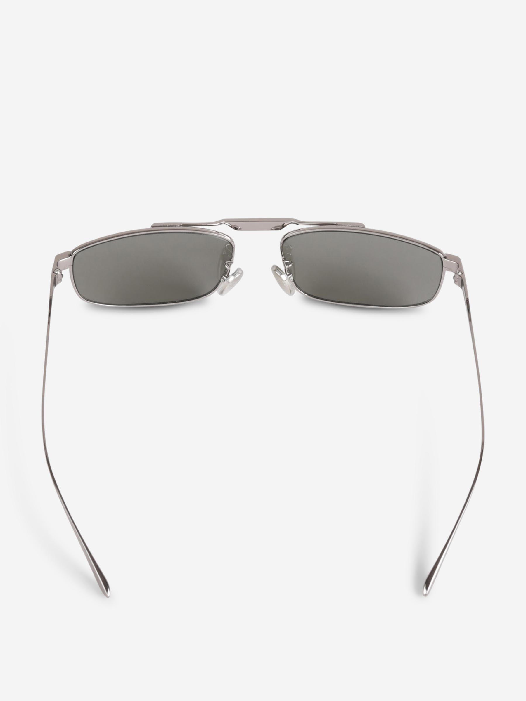 Outlet online Balenciaga Hombre Gafas de Sol Rectangulares color Plateado sku 614-003226 01 - Foto 3
