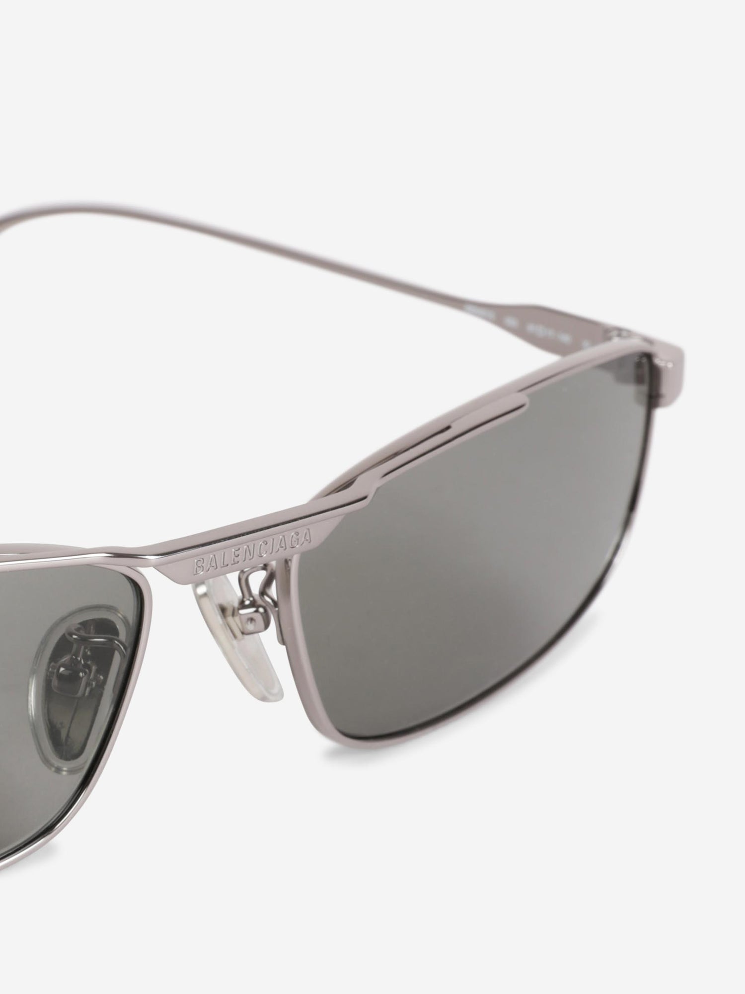 Outlet online Balenciaga Hombre Gafas de Sol Rectangulares color Plateado sku 614-003226 01 - Foto 4