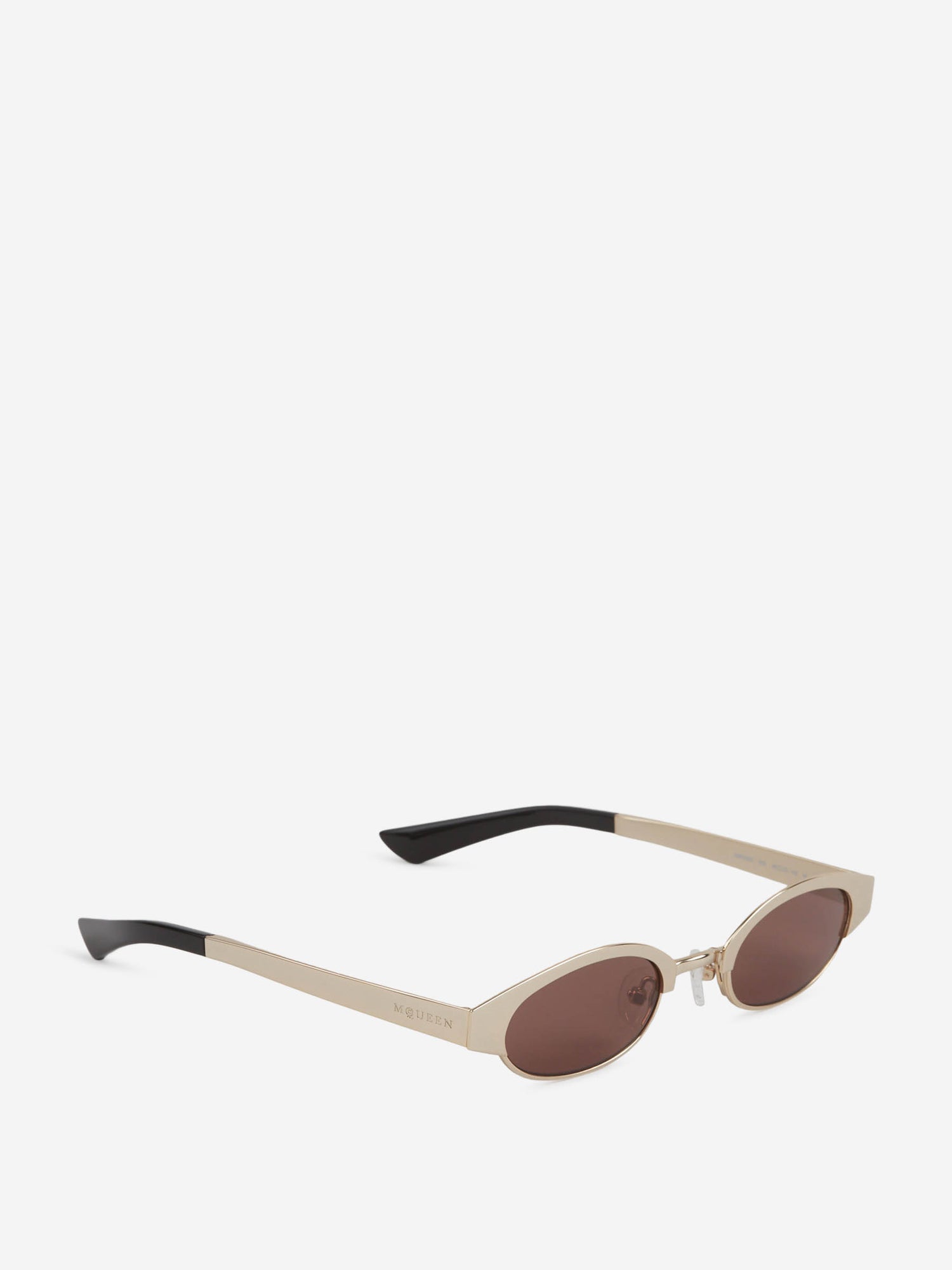Outlet online McQueen Hombre Gafas de Sol Ovaladas color Dorado sku 614-003316 01 - Foto 2