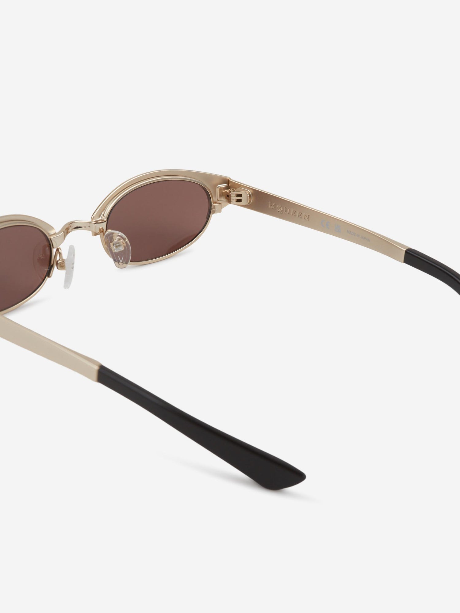 Outlet online McQueen Hombre Gafas de Sol Ovaladas color Dorado sku 614-003316 01 - Foto 4