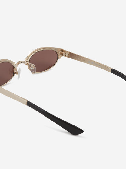 Outlet online McQueen Hombre Gafas de Sol Ovaladas color Dorado sku 614-003316 01 - Foto 4