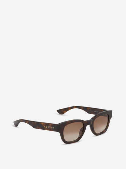 Outlet online McQueen Hombre Gafas de Sol Redondas color Marrón sku 614-003319 02 - Foto 2