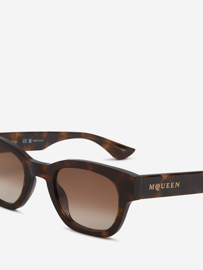 Outlet online McQueen Hombre Gafas de Sol Redondas color Marrón sku 614-003319 02 - Foto 3
