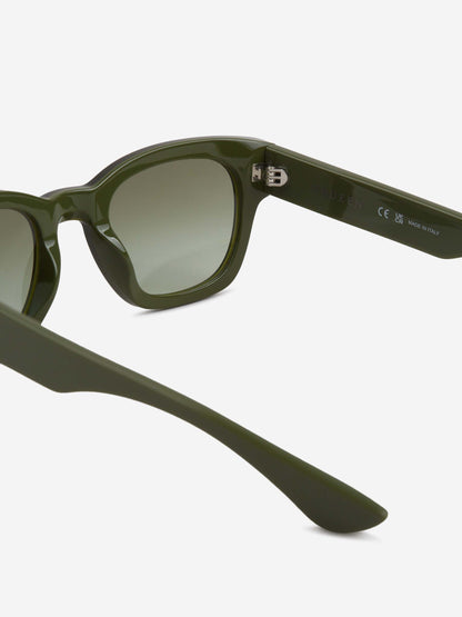 Outlet online McQueen Hombre Gafas de Sol Redondas color Verde sku 614-003319 03 - Foto 4