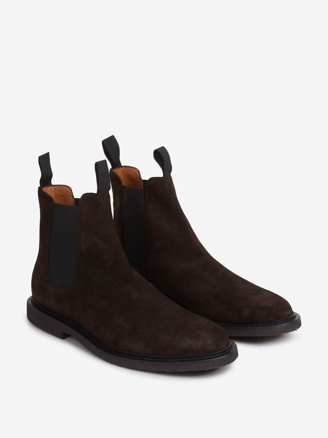 Outlet online Common Projects Hombre Botines Chelsea Ante color Marrón Oscuro sku 615-000004 01 - Foto 2