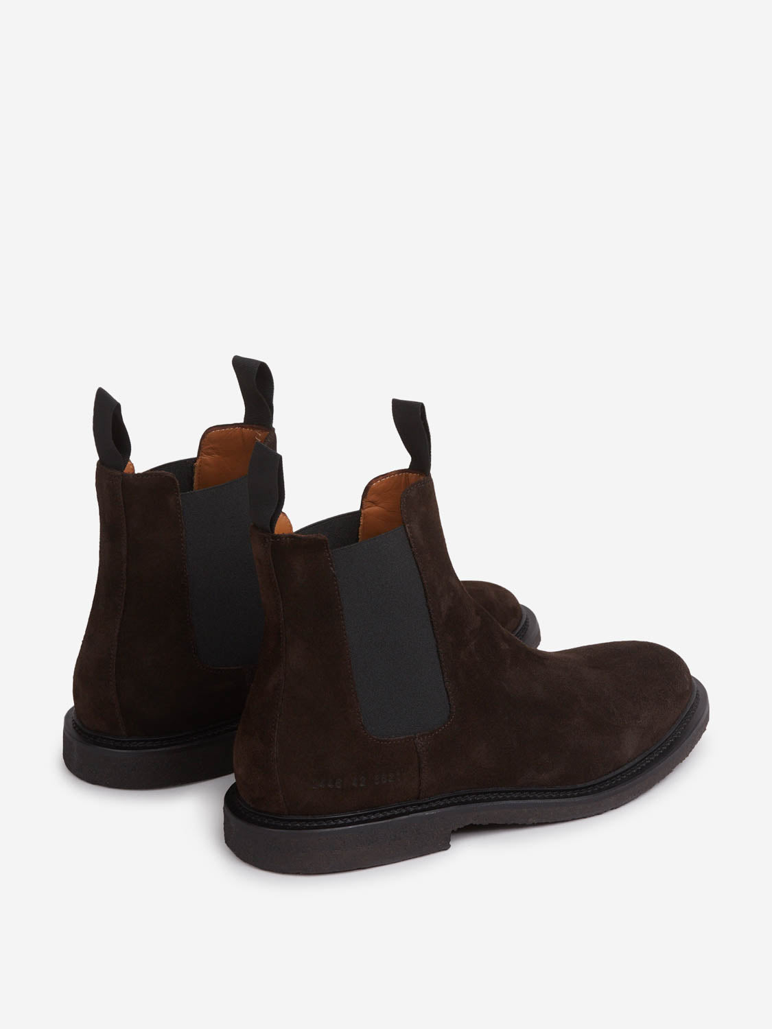 Outlet online Common Projects Hombre Botines Chelsea Ante color Marrón Oscuro sku 615-000004 01 - Foto 3