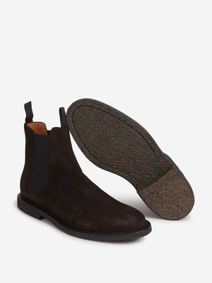Outlet online Common Projects Hombre Botines Chelsea Ante color Marrón Oscuro sku 615-000004 01 - Foto 4