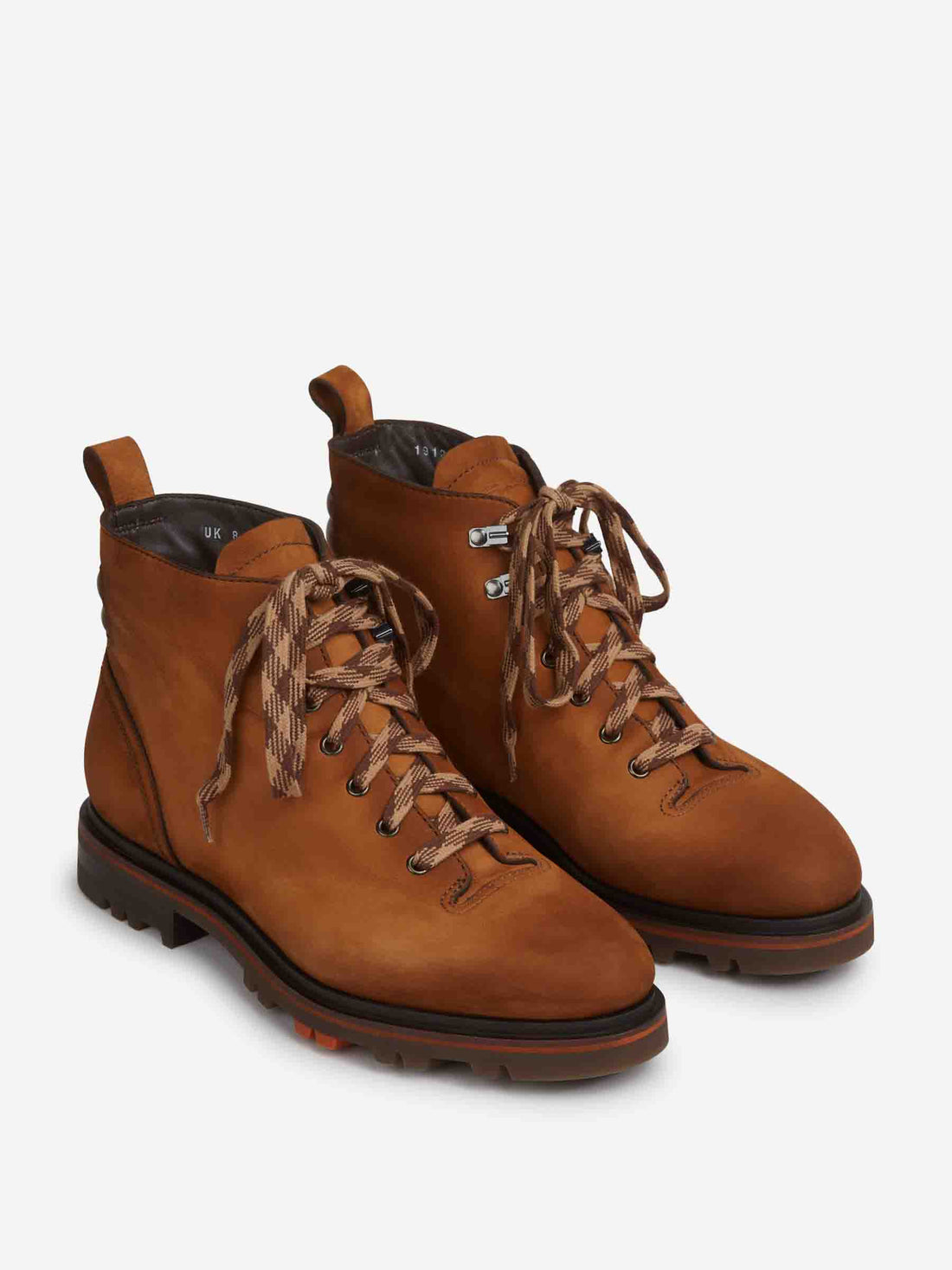 Outlet online Santoni Hombre Botas Senderismo Nobuk color Marrón sku 615-000007 01 - Foto 2
