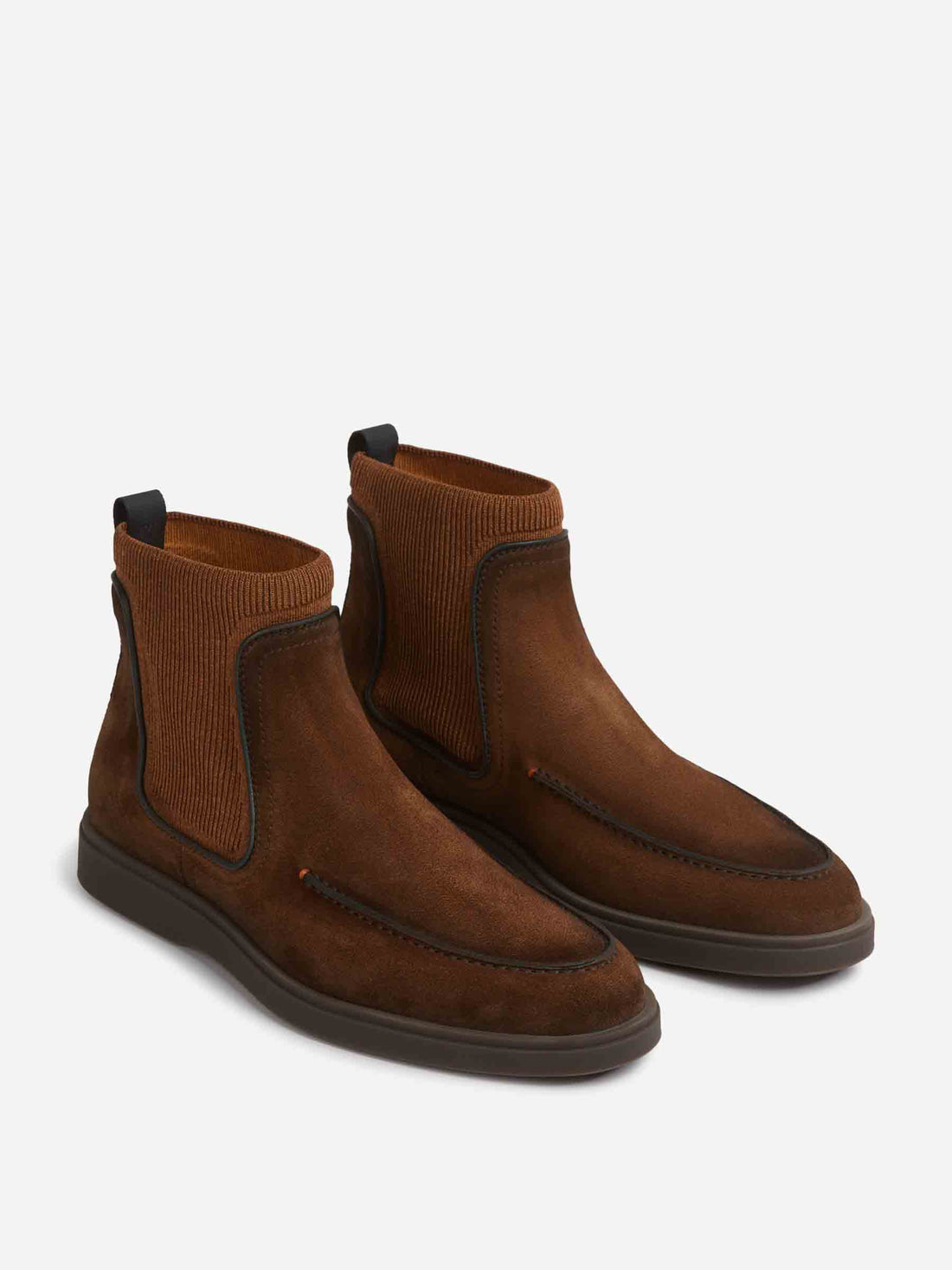 Santoni Hombre Barcelona Botas Chelsea Ante color Marrón sku 615-000008 01 - Foto 2