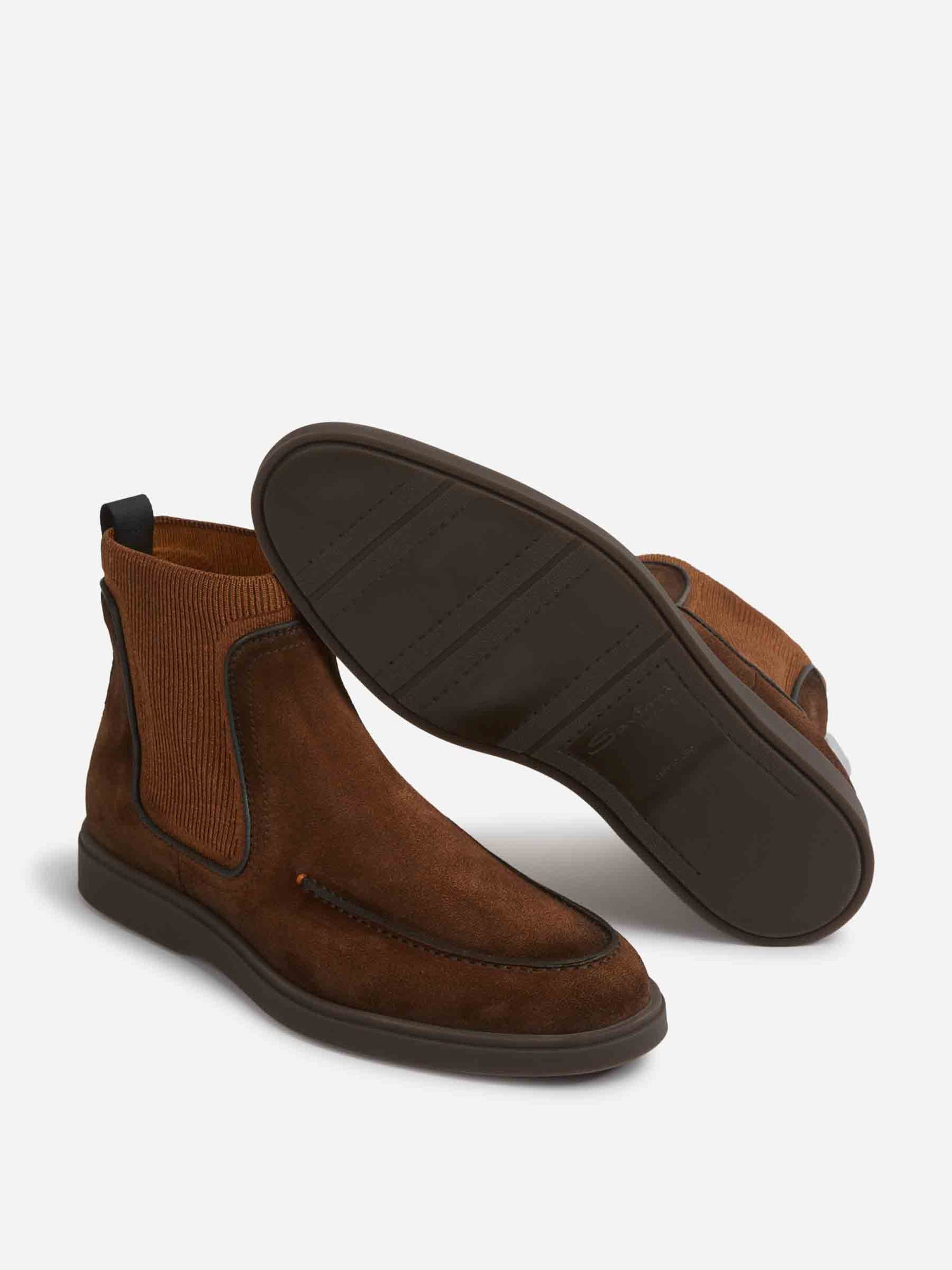 Santoni Hombre Barcelona Botas Chelsea Ante color Marrón sku 615-000008 01 - Foto 4