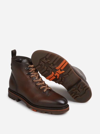 Outlet online Santoni Hombre Botas Piel color Marrón Oscuro sku 615-000009 01 - Foto 4