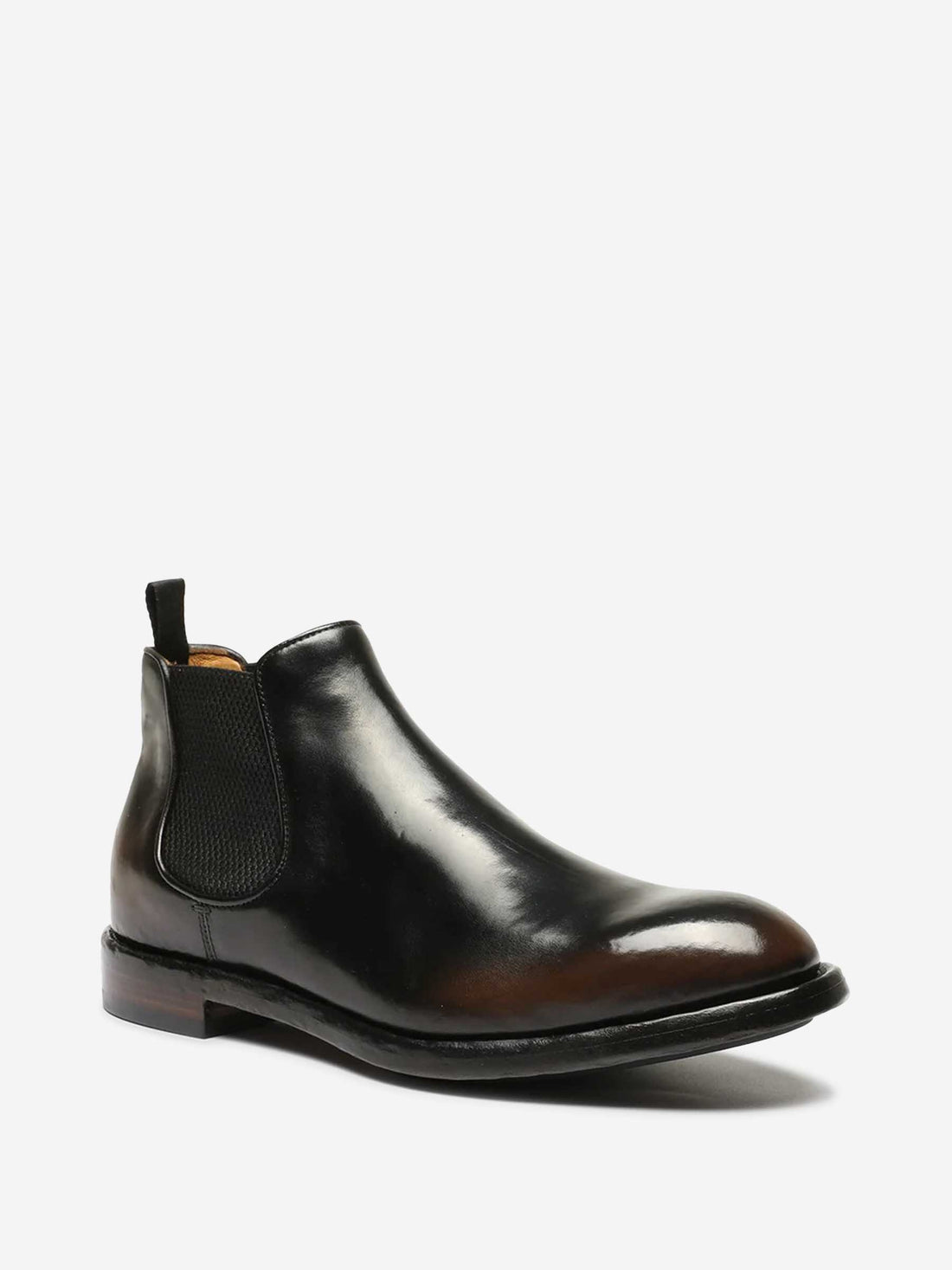 Outlet online Officine Creative Hombre Botines Chelsea Temple color Marrón Oscuro sku 615-000011 01 - Foto 2