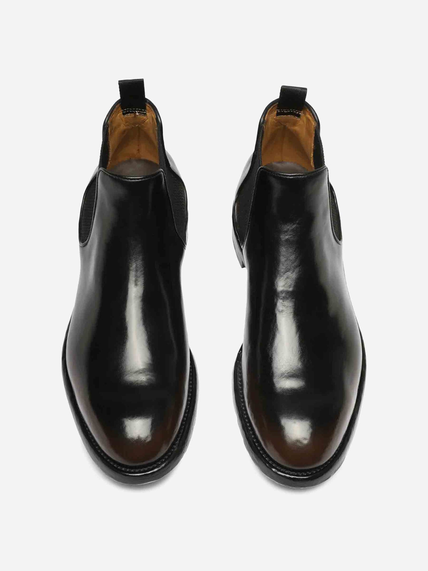 Outlet online Officine Creative Hombre Botines Chelsea Temple color Marrón Oscuro sku 615-000011 01 - Foto 3