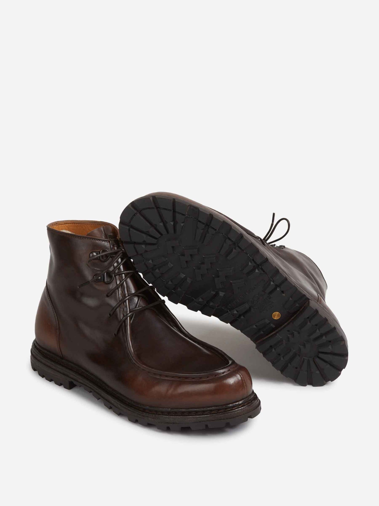 Outlet online Officine Creative Hombre Botines Volcov color Marrón Oscuro sku 615-000013 01 - Foto 4