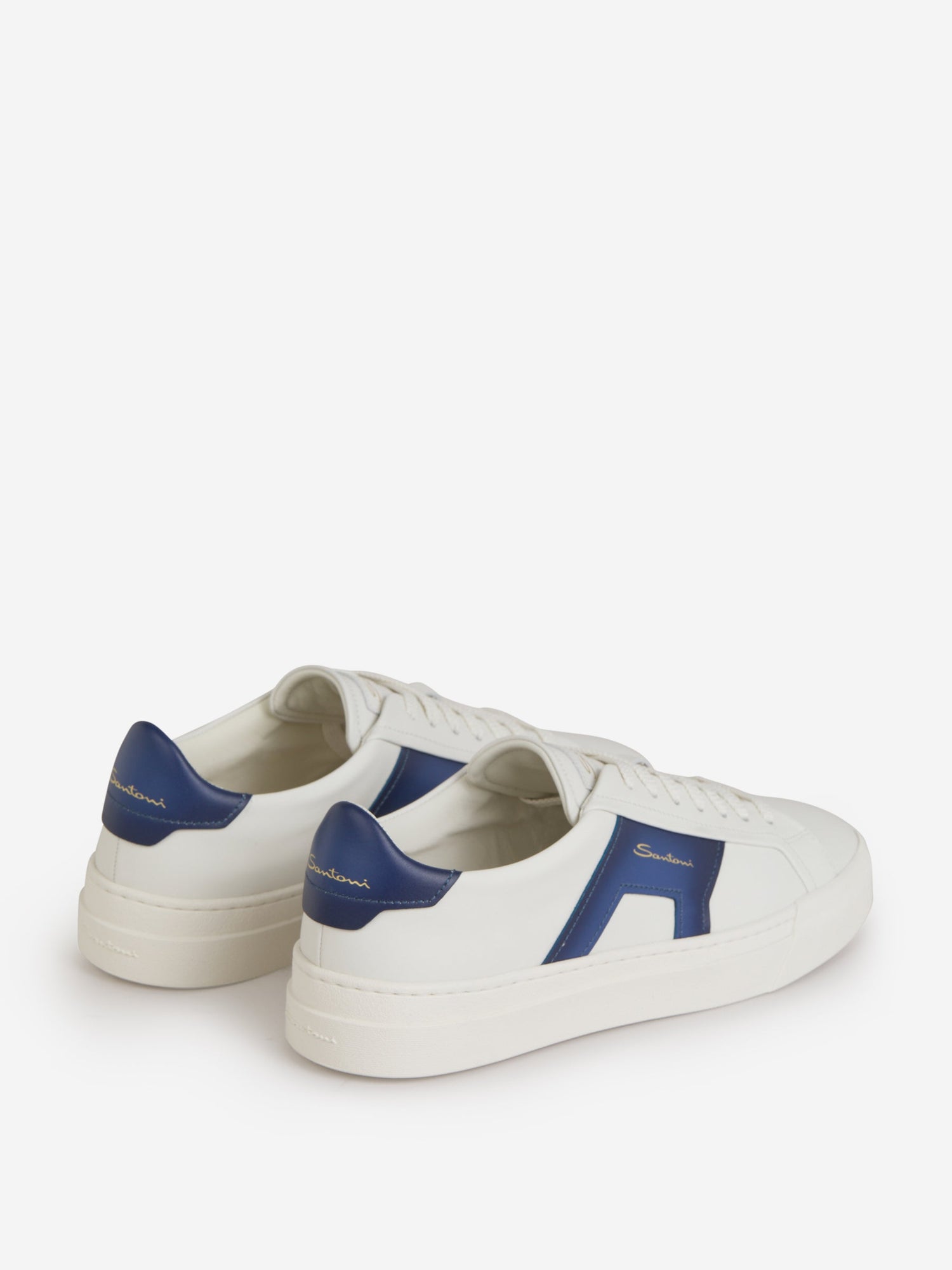 Outlet online Santoni Hombre Sneakers Double Buckle color Blanco sku 616-002191 03 - Foto 9