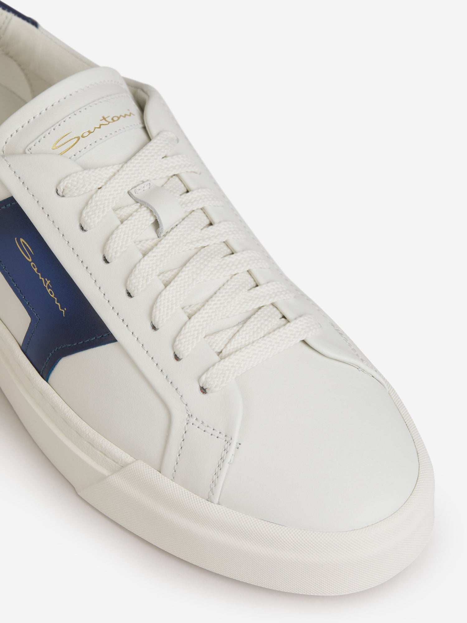 Outlet online Santoni Hombre Sneakers Double Buckle color Blanco sku 616-002191 03 - Foto 7
