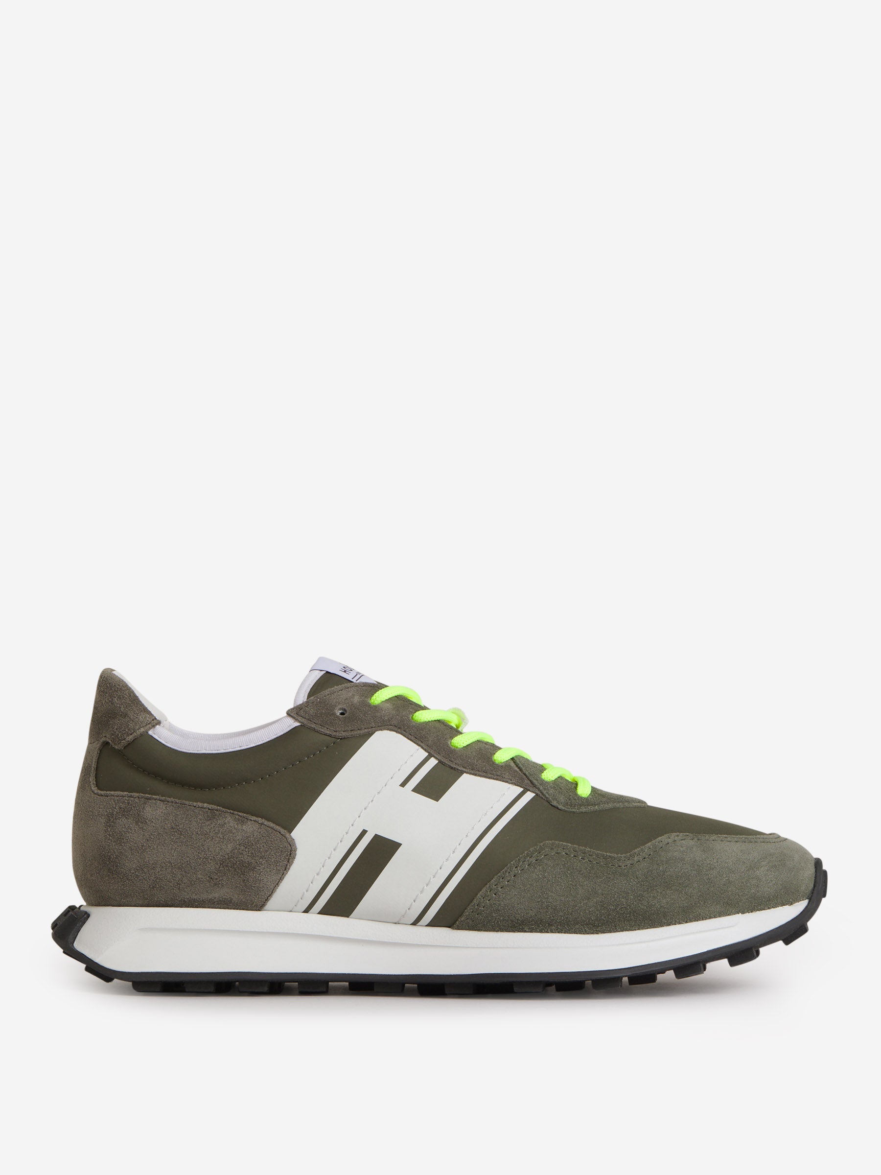 Outlet online Hogan Hombre Sneakers H601 color Verde Oscuro sku 616-002254 01 - Foto 1