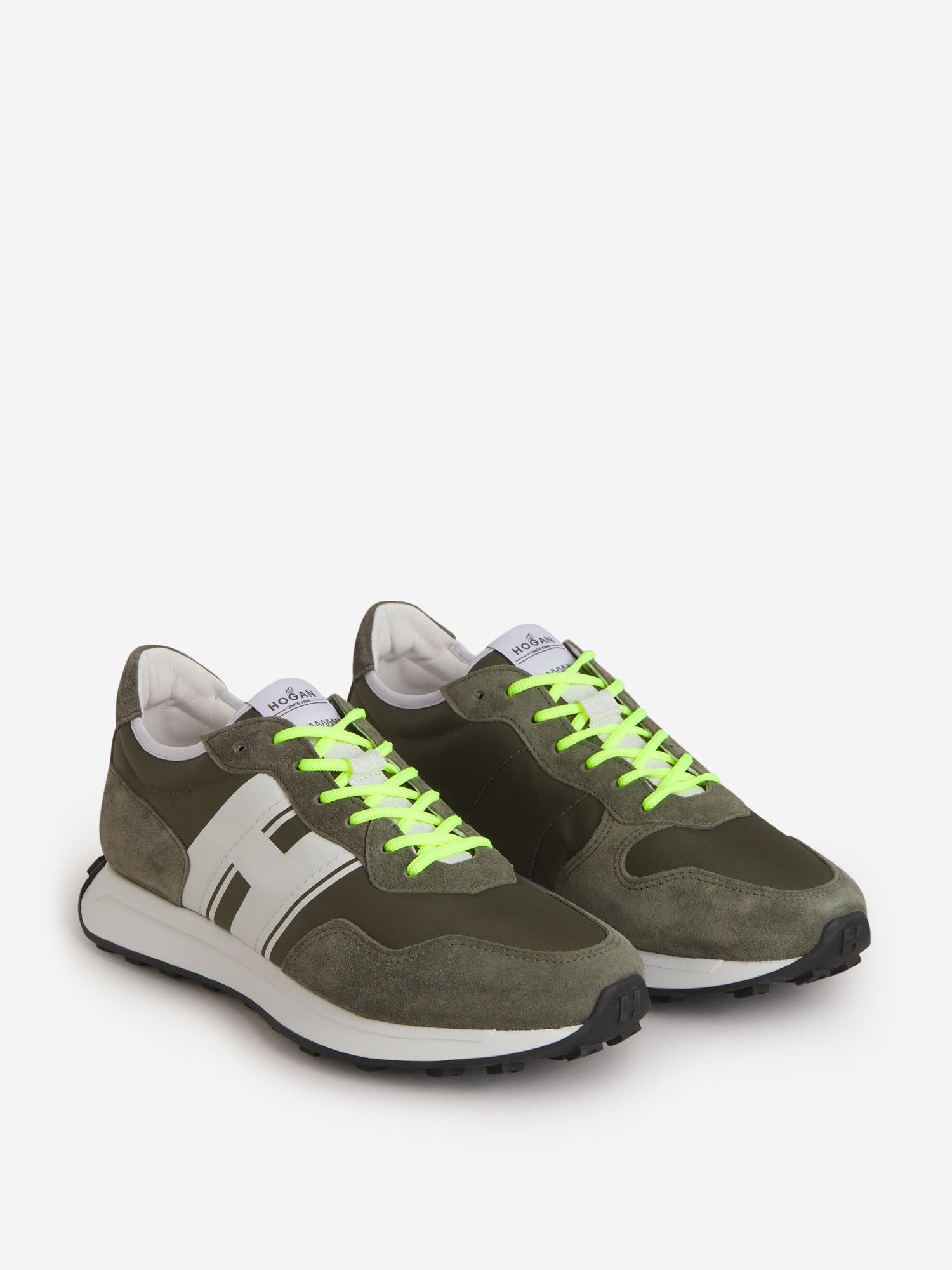Outlet online Hogan Hombre Sneakers H601 color Verde Oscuro sku 616-002254 01 - Foto 2