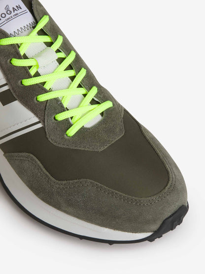 Outlet online Hogan Hombre Sneakers H601 color Verde Oscuro sku 616-002254 01 - Foto 4