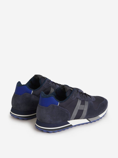 Outlet online Hogan Hombre Sneakers Piel Ante color Azul Noche sku 616-002694 01 - Foto 3
