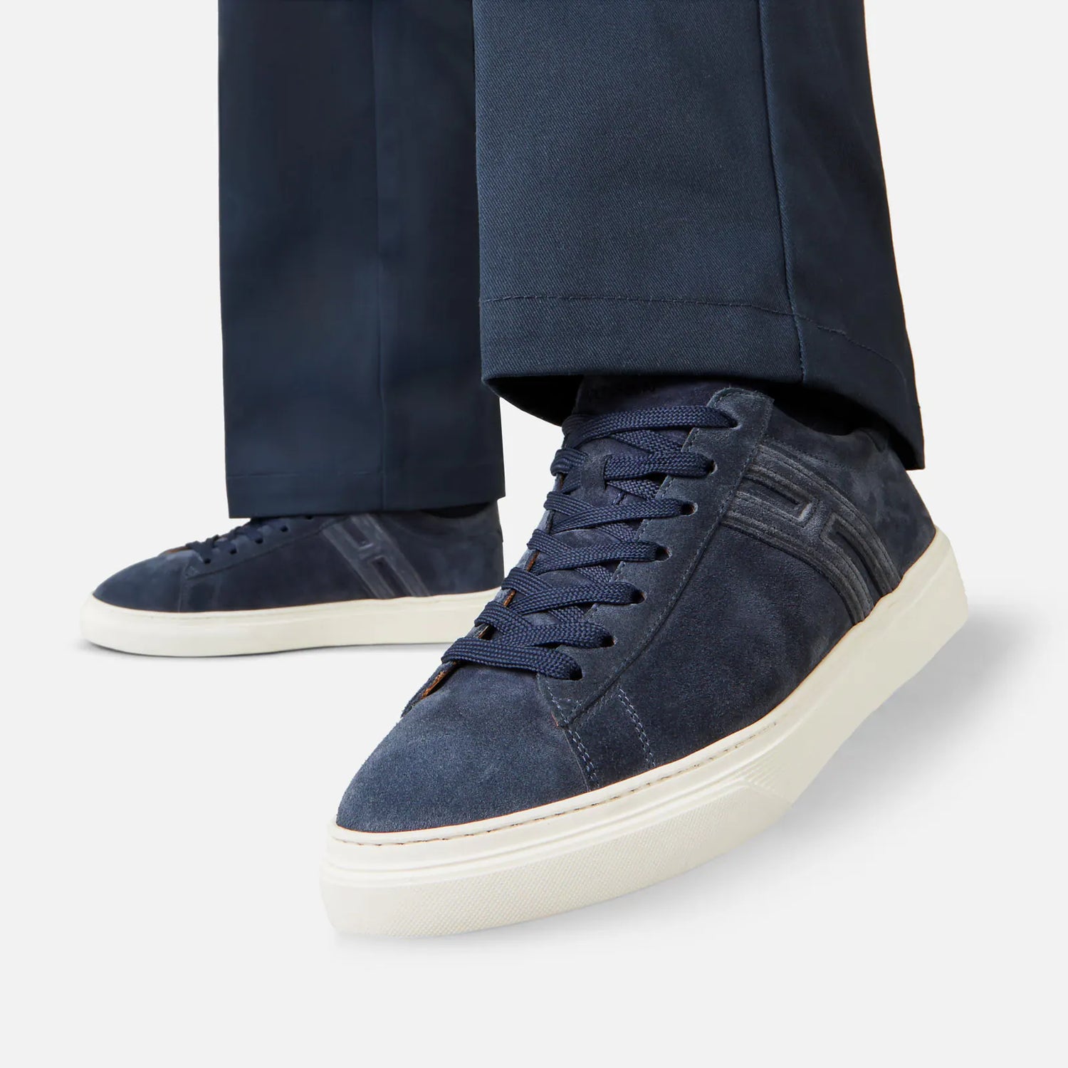 Outlet online Hogan Hombre Sneakers H365 Ante color Azul sku 616-002264 02 - Foto 3