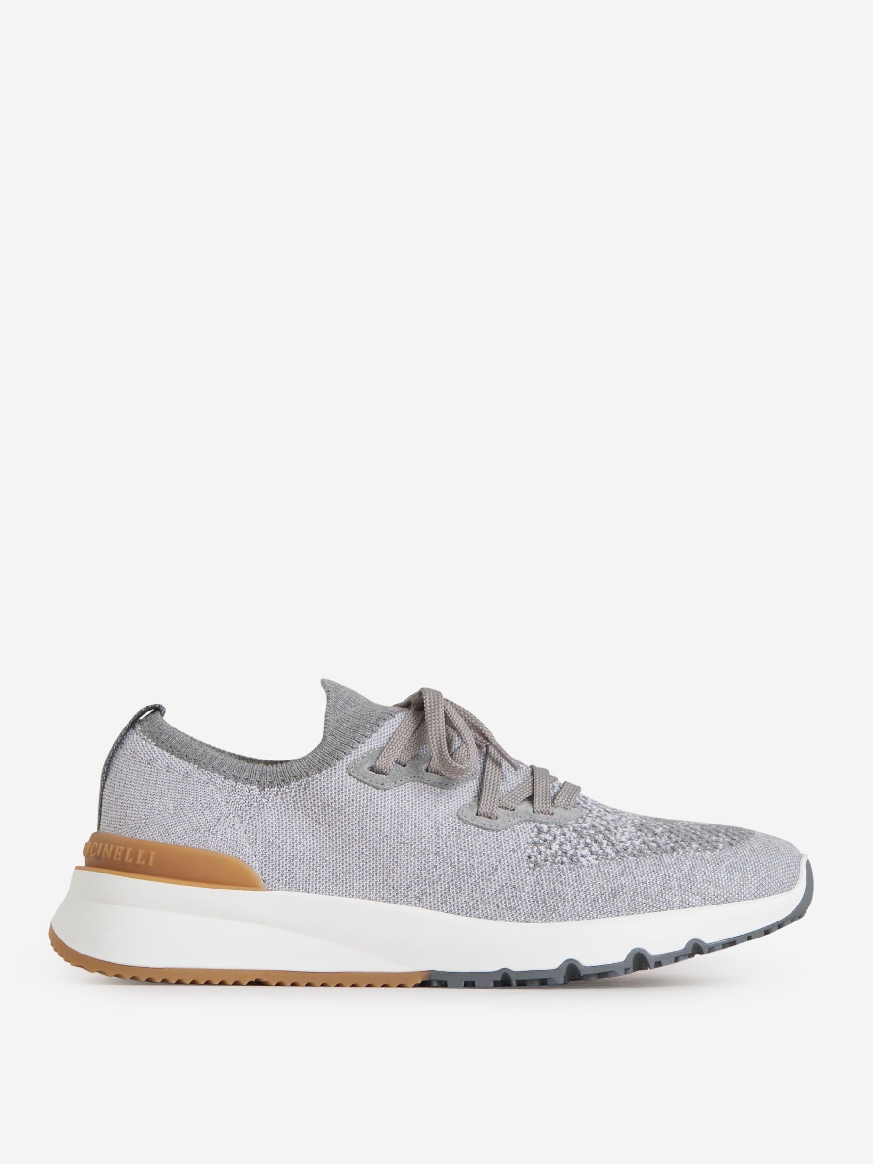 Outlet online Brunello Cucinelli Hombre Sneakers Running Lana color Azul Denim sku 616-002323 02 - Foto 1