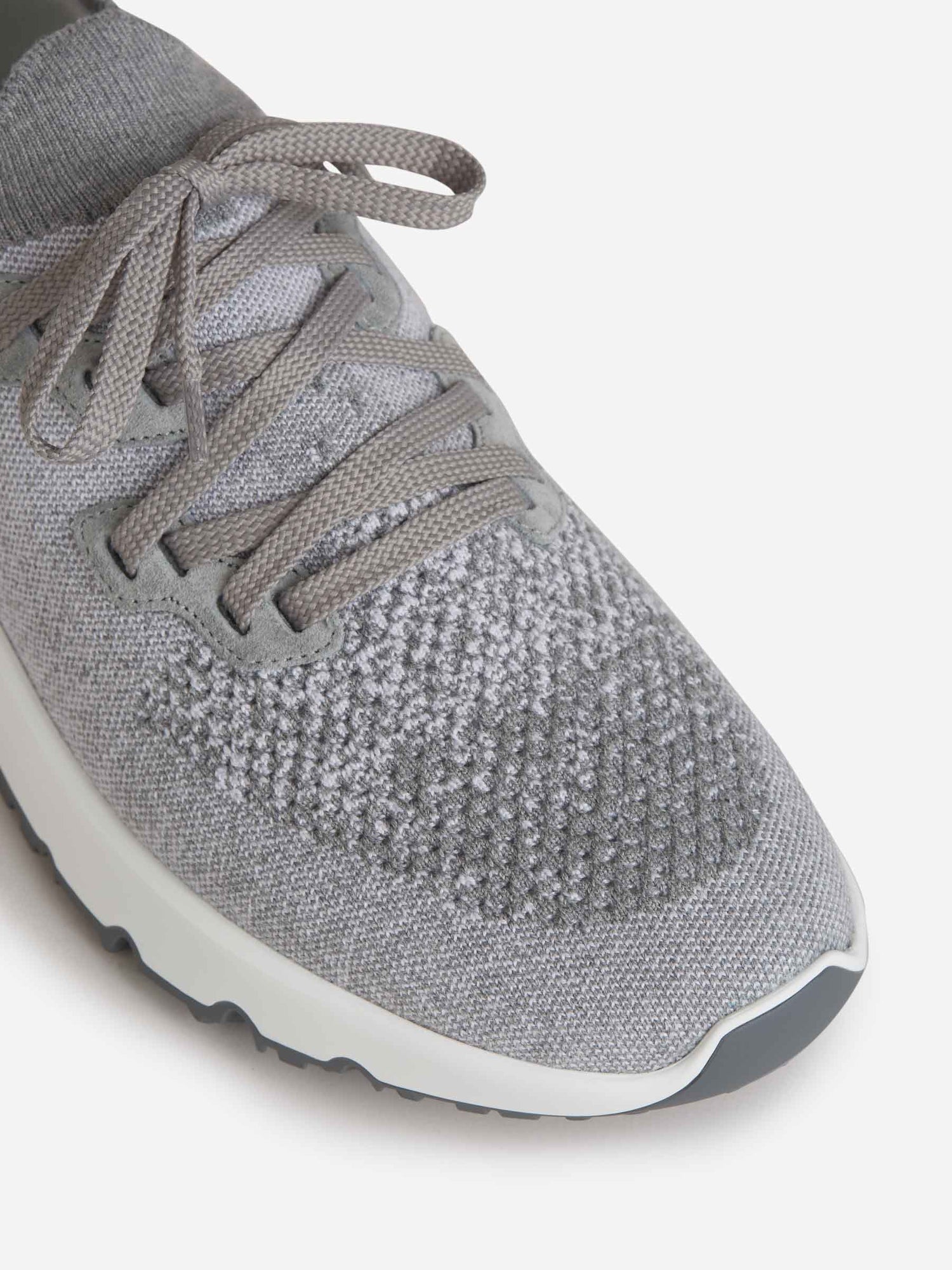 Outlet online Brunello Cucinelli Hombre Sneakers Running Lana color Azul Denim sku 616-002323 02 - Foto 2