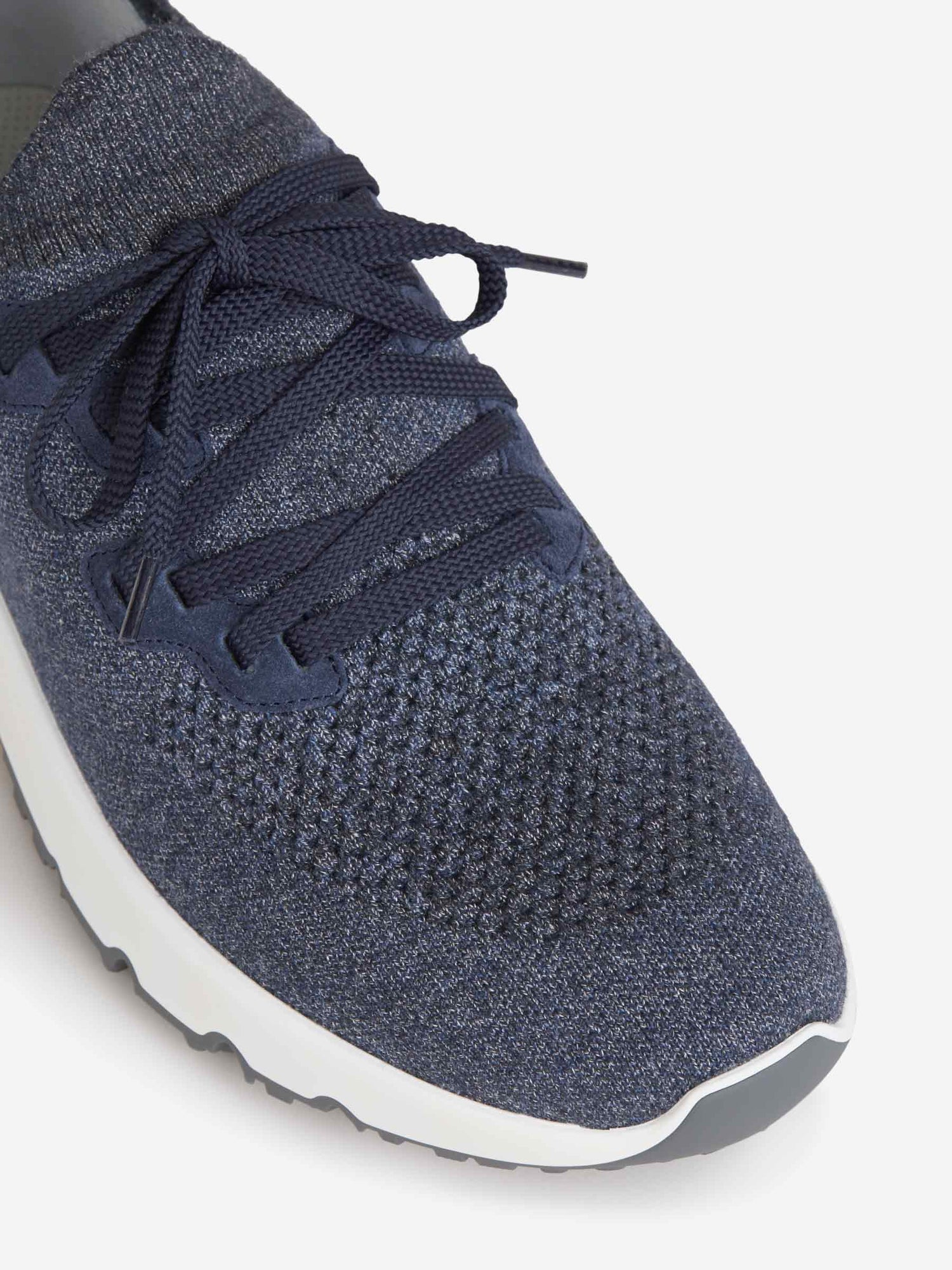 Outlet online Brunello Cucinelli Hombre Sneakers Running Lana color Azul Denim sku 616-002323 02 - Foto 7