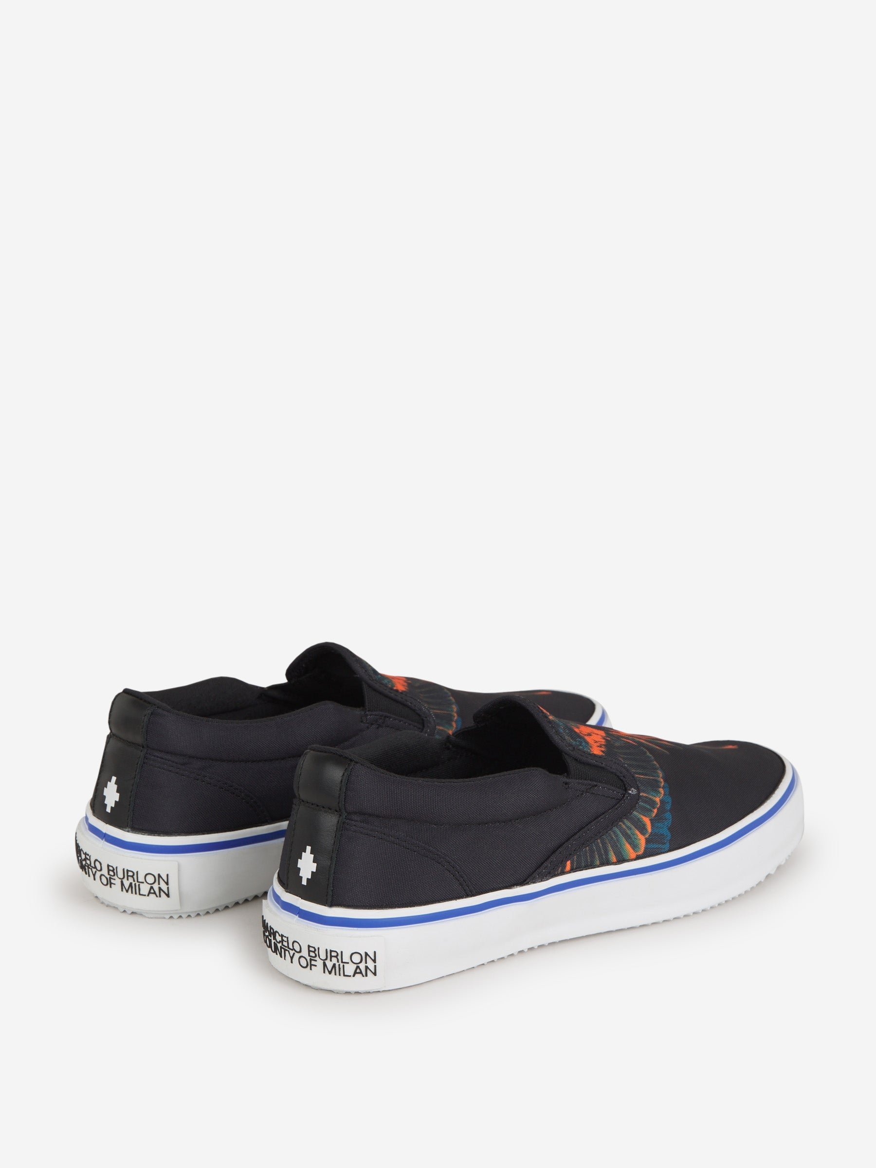 Outlet online Marcelo Burlon Hombre Sneakers Wings Slip-on color Negro sku 616-002331 01 - Foto 4