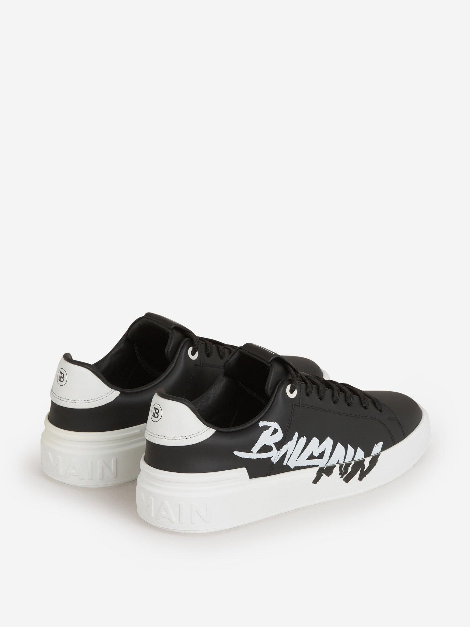 Outlet online Balmain Hombre Sneakers B-Court color Negro sku 616-002372 01 - Foto 3