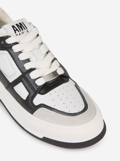 Outlet online Ami Paris Hombre Sneakers Piel Logo color Blanco sku 616-002423 01 - Foto 5