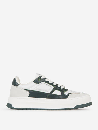 Outlet online Ami Paris Hombre Sneakers Piel Logo color Verde Oscuro sku 616-002423 02 - Foto 6