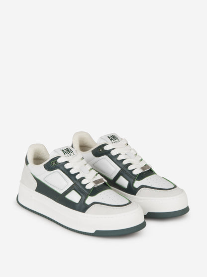 Outlet online Ami Paris Hombre Sneakers Piel Logo color Verde Oscuro sku 616-002423 02 - Foto 8