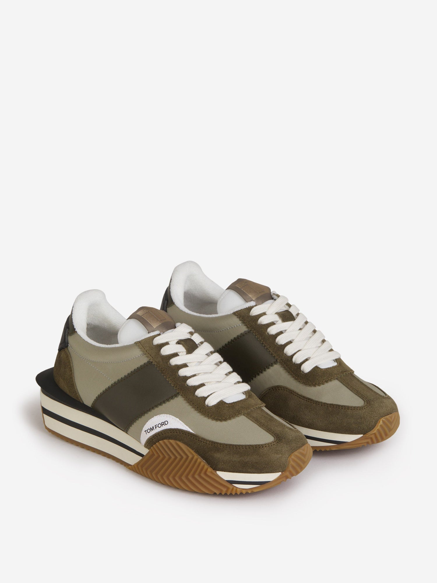 Outlet online Tom Ford Hombre Sneakers James color Verde Militar sku 616-002428 01 - Foto 2