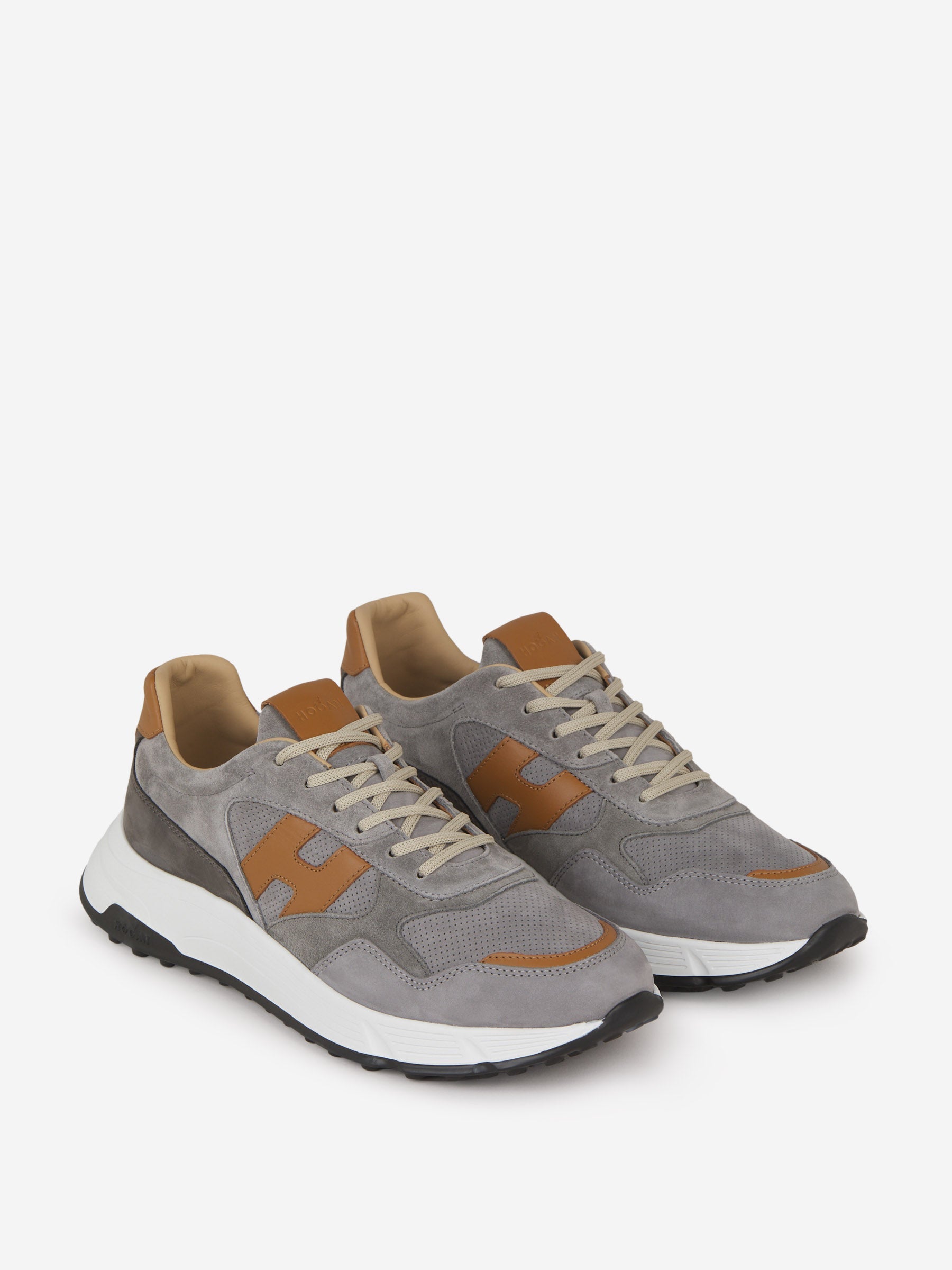 Outlet online Hogan Hombre Sneakers Hyperlight Piel color Gris Claro sku 616-002435 01 - Foto 2
