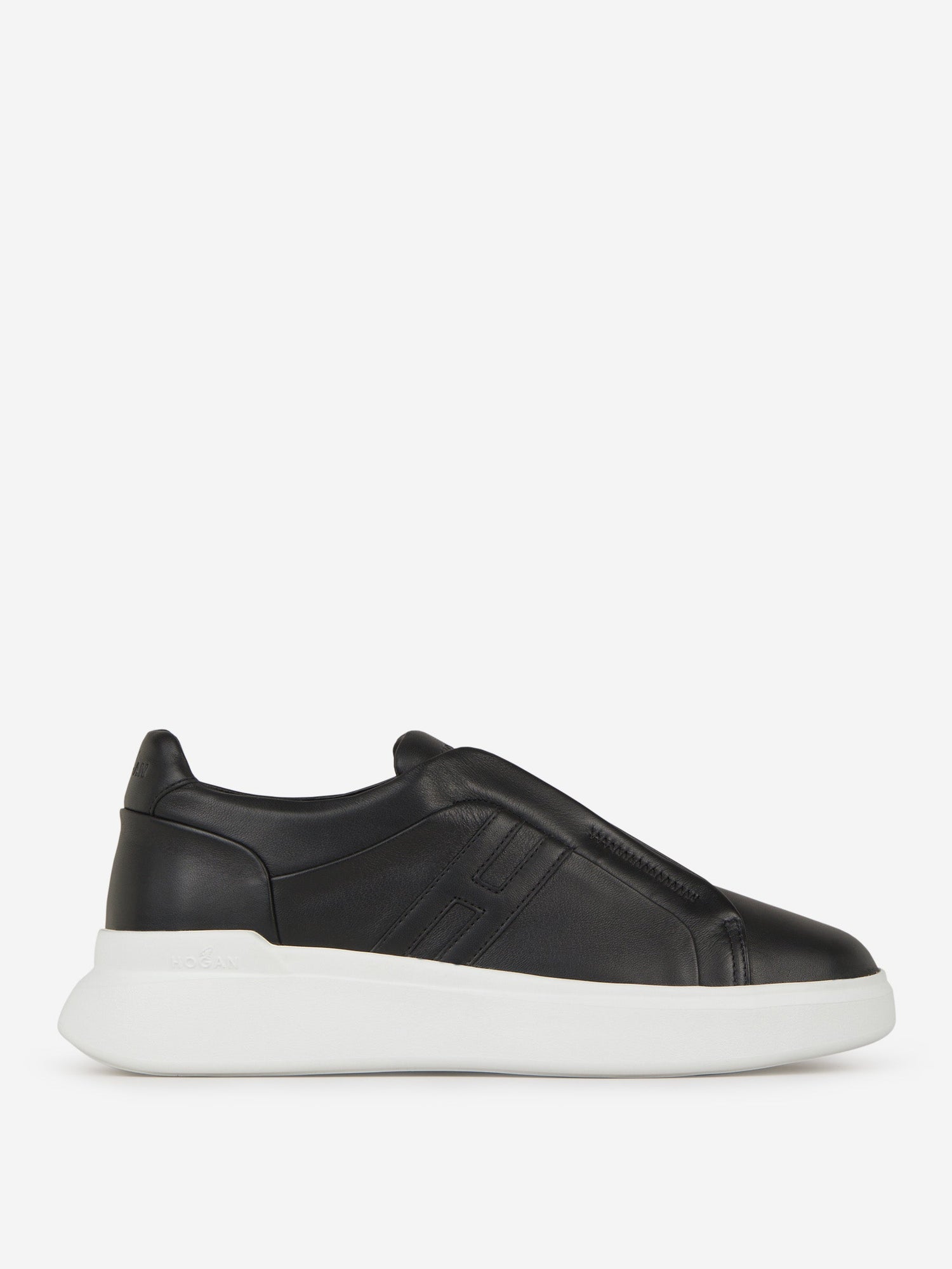 Outlet online Hogan Hombre Sneakers Paneles Piel color Negro sku 616-002438 01 - Foto 1