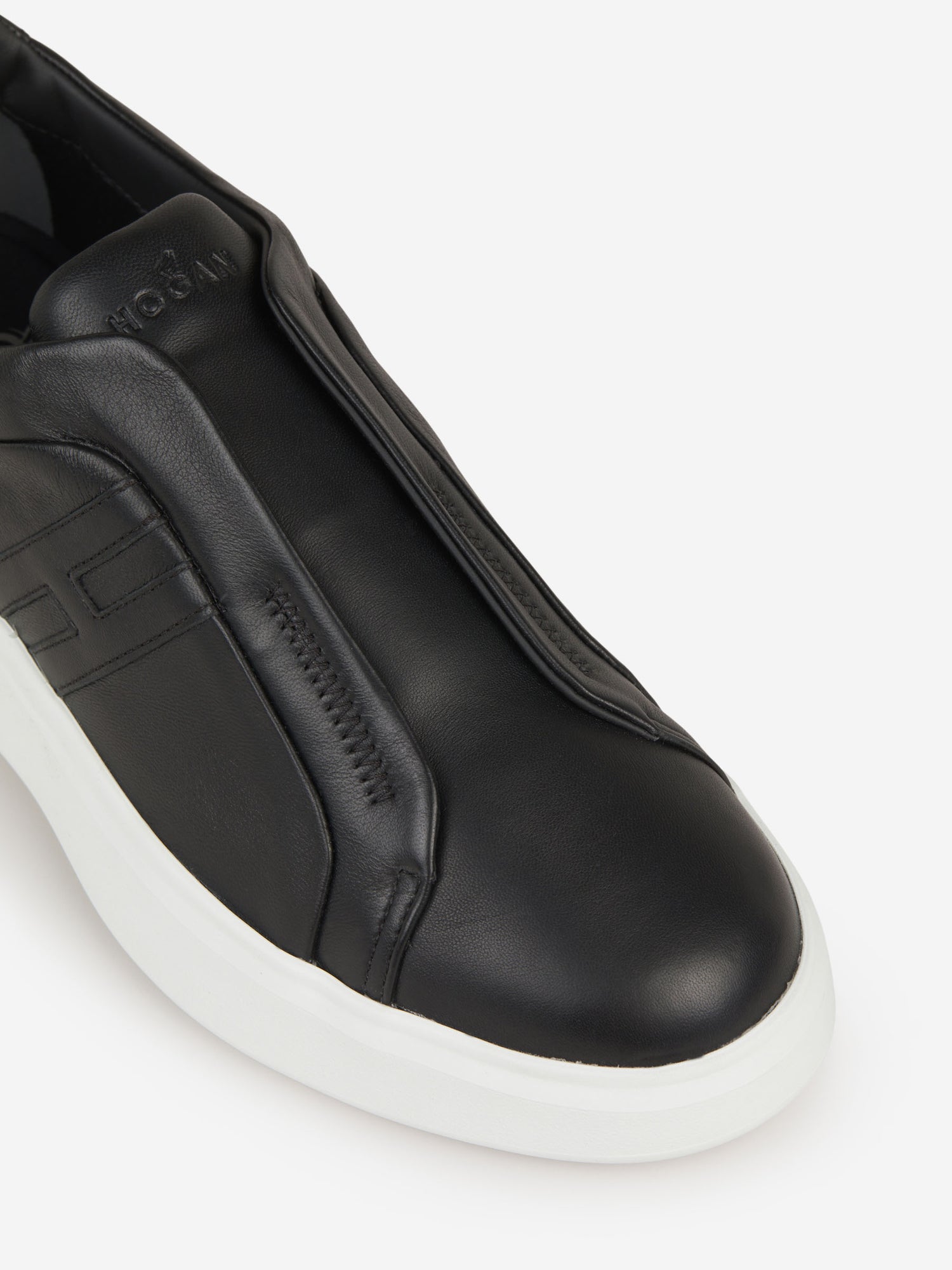 Outlet online Hogan Hombre Sneakers Paneles Piel color Negro sku 616-002438 01 - Foto 5