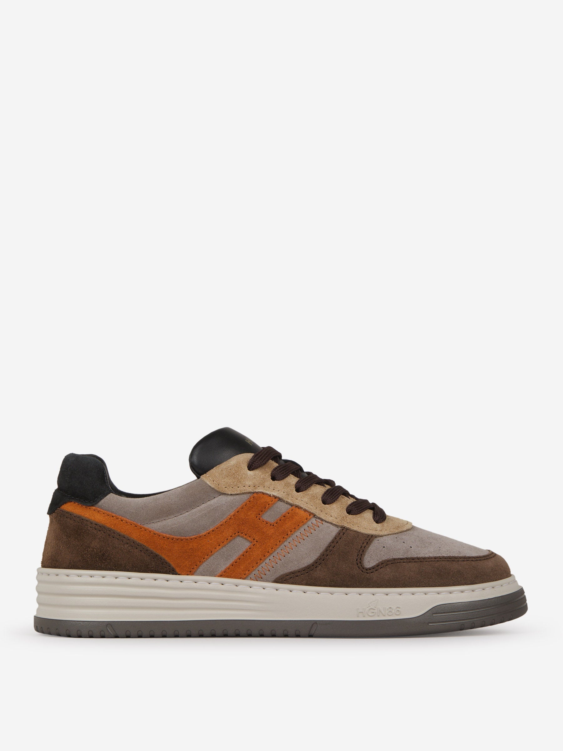 Outlet online Hogan Hombre Sneakers H630 Piel color Marron sku 616-002440 01 - Foto 1