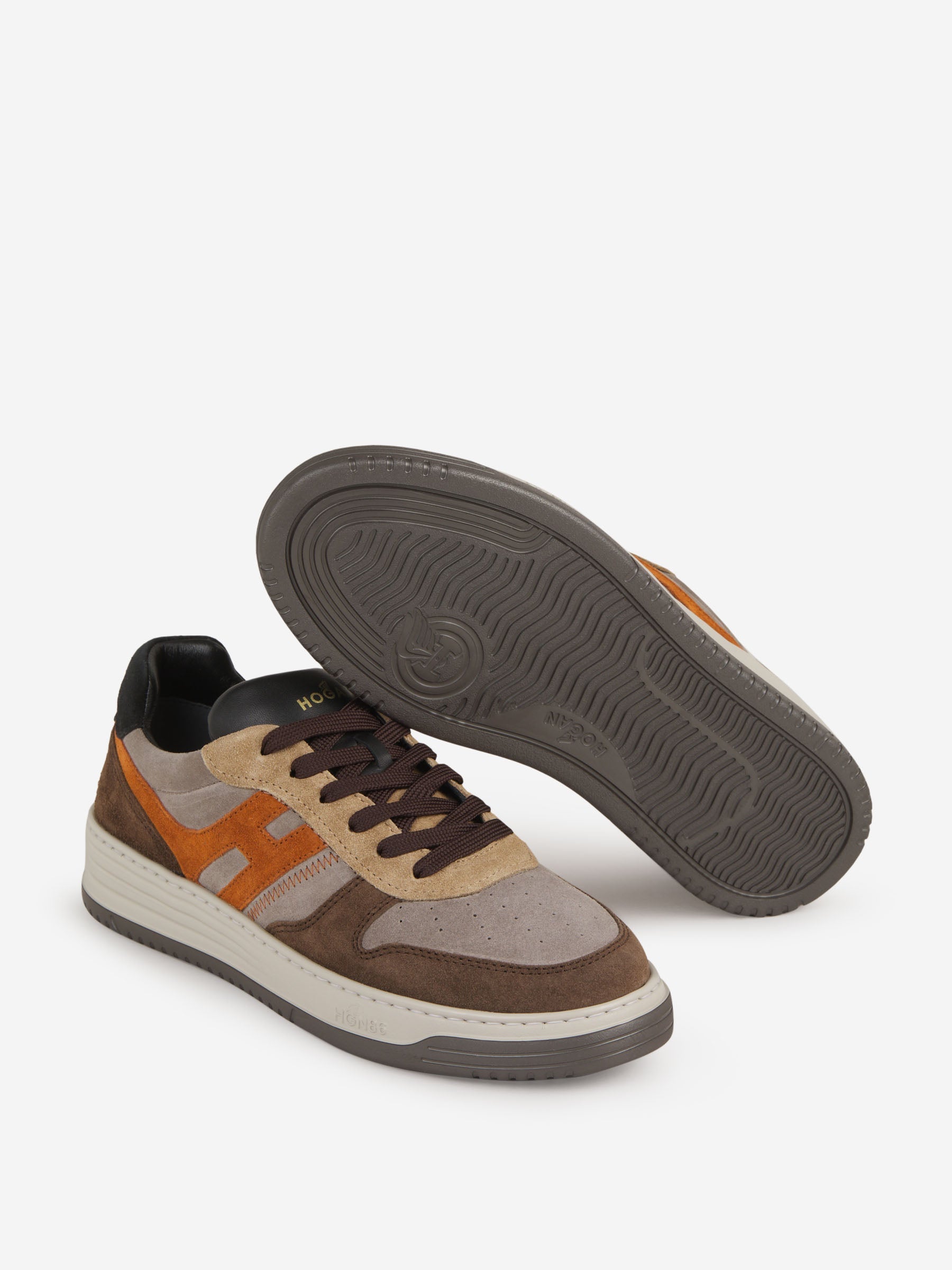 Outlet online Hogan Hombre Sneakers H630 Piel color Marron sku 616-002440 01 - Foto 4