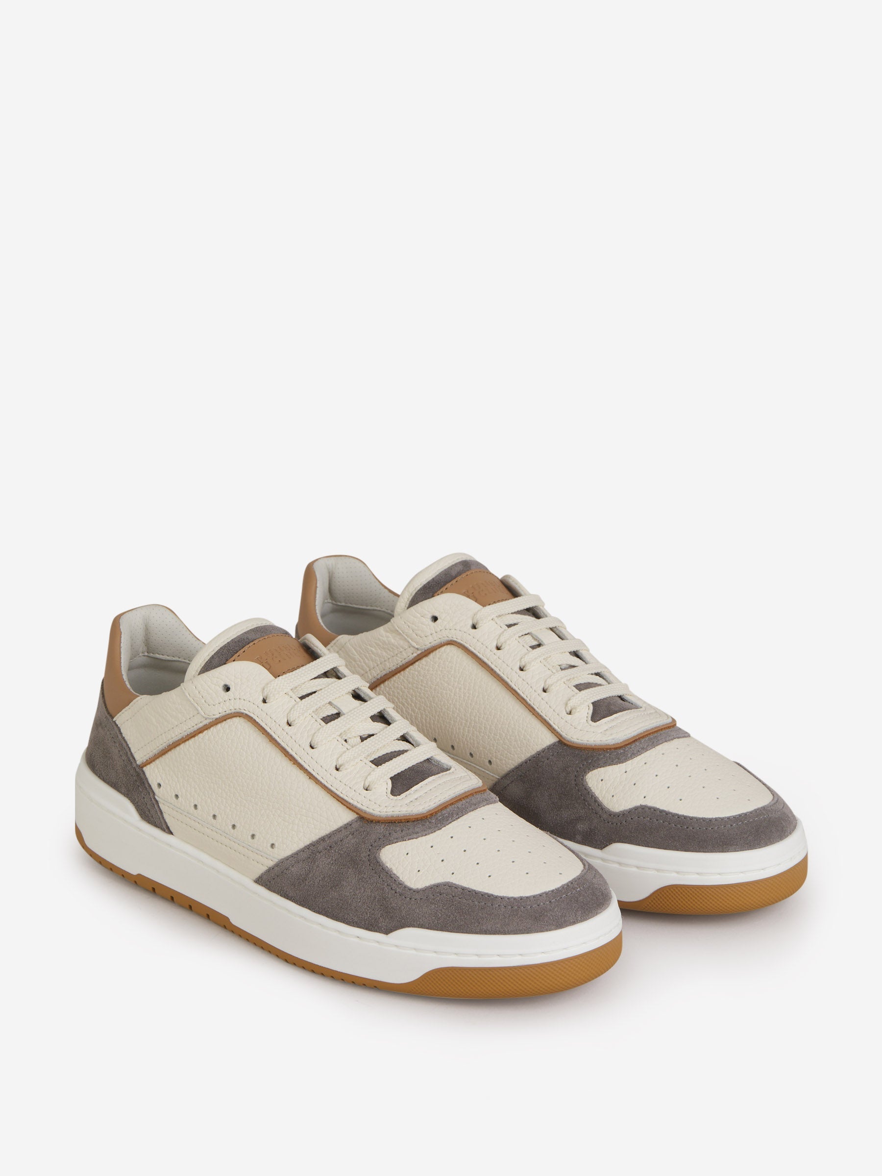 Outlet online Brunello Cucinelli Hombre Sneakers Punto Logo color Crema sku 616-002444 01 - Foto 2