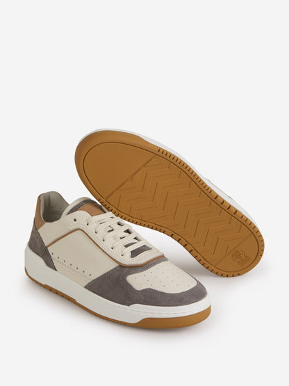 Outlet online Brunello Cucinelli Hombre Sneakers Punto Logo color Crema sku 616-002444 01 - Foto 4